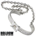 HOLLOOW ブレスレット メンズ ホロウ HOLLOOW マニフェスト シルバー バングル アクセサリー クォーツ キュービック ブレスレット アクセサリー シルバー925 スターリングシルバー KHP-142SV