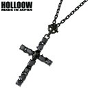 ホロウ HOLLOOW ダージュ シルバー ネックレス アクセサリー チェーン付き キュービック クロス 十字架 スカル ドクロ 髑髏 シルバー925 スターリ...