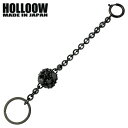 【お買い物マラソン ポイント5倍!】 ホロウ HOLLOOW ラプソディー シルバー キーホルダー ブラックコーティング キュービック スカル ドクロ 髑髏 シ...