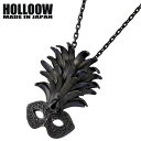 【ポイント10倍!27日まで!】 ホロウ HOLLOOW マスク シルバー ネックレス アクセサリー ブラックコーティング キュービック ネックレス アクセサリー シルバー925 スターリングシルバー KHP-163BK