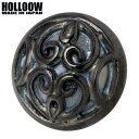【ポイント5倍! 30日まで! 】 ホロウ HOLLOOW Q.A.Rヴェンデッタ シルバー ピアス アクセサリー 1個売り 片耳用 スタッド型 ブラックコーティング ハート 唐草 サークル シルバー925 スターリングシルバー KHP-260BK