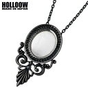 【ポイント5倍! マラソン期間中】 ホロウ HOLLOOW ネックレス メンズ シルバー ジュエリー ミラー チェーン付きキュービック925 スターリングシルバー KHP-77(4)