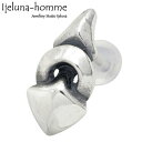 【ポイント10倍 マラソン期間中 】 アイジェルナ オム Ijeluna-homme デザイン シルバー ピアス アクセサリー 1個売り 片耳用 シルバー925 スターリングシルバー AT-011P