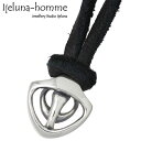 【ポイント5倍!27日まで】 アイジェルナオム Ijeluna-homme ネックレス レディース メンズ シルバー ジュエリー スペース アンカー 革ヒモ 9...