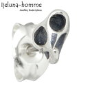 【ポイント10倍 マラソン期間中 】 アイジェルナ オム Ijeluna-homme ハート スカル シルバー ピアス アクセサリー 1個売り 片耳用 シルバー925 スターリングシルバー AT-025P