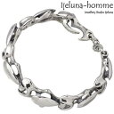 【ポイント10倍 マラソン期間中 】 アイジェルナ オム Ijeluna-homme クン マニア連 シルバー ブレスレット アクセサリー シルバー925 スターリングシルバー AT-039B