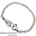 【ポイント10倍 マラソン期間中 】 アイジェルナ オム Ijeluna-homme クン マニア単 シルバー ブレスレット アクセサリー シルバー925 スターリングシルバー AT-040B