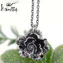 ケースミス K-SMITH バースデー フラワー シルバー ネックレス 6月薔薇 Birthday Flower Pendant KF-N-06