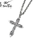 ケースミス K-SMITH ネックレス レディース クロス シルバー ジュエリー S キュービック 925 スターリングシルバー KI-1276222SAWCZ