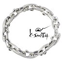 【ポイント5倍!27日まで】 ケースミス K-SMITH ブレスレット メンズ シルバー ジュエリー チェーン 925 スターリングシルバー KI-360-B