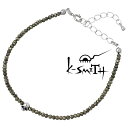 【ポイント5倍! 13日まで!】 ケースミス K-SMITH ブレスレット メンズ シルバー ジュエリー パイライト スカル 925 スターリングシルバー KI...