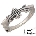 【ポイント10倍! スーパーSALE!】 ケースミス K-SMITH クロス ピンクシルバー リング 十字架 指輪 アクセサリー 12号〜15号 シルバー925 スターリングシルバー KSM-142-PSV(4)