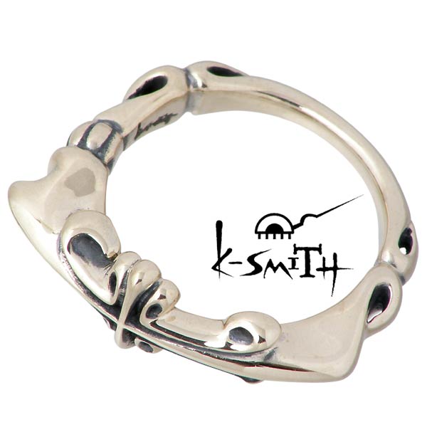 K-SMITH【ケースミス】リング 指輪 レディース クロス シルバー ピンク ピンキー 十字架4号〜7号 925 スターリングシルバーKSM-144-PSV