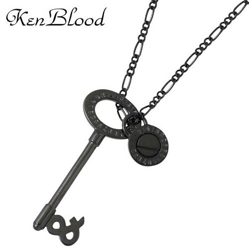 ケンブラッド KEN BLOOD ネックレス レディース シルバー ジュエリー S ブラックコーティング カギ 鍵 キー 925 スターリングシルバー KB-K...