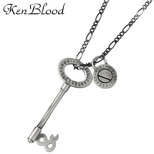 ケンブラッド KEN BLOOD ネックレス レディース シルバー ジュエリー S キーモチーフ アンティーク仕上げ カギ 鍵 925 スターリングシルバー K...