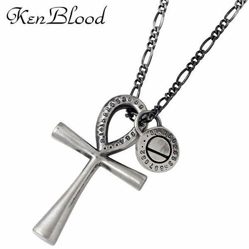 ケンブラッド KEN BLOOD ネックレス レディース シルバー ジュエリー S アイアンクロス 十字架 アンティーク仕上げ 925 スターリングシルバー K...