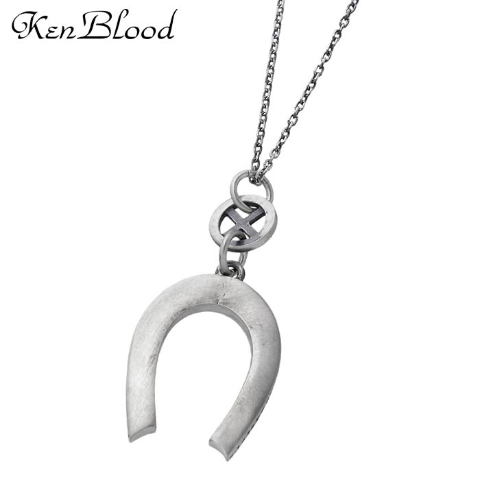 ケンブラッド KEN BLOOD ネックレス レディース メンズ 馬蹄 シルバー ジュエリー S ホースシュー アンティーク仕上げ 925 スターリングシルバー...