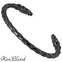 ケンブラッド KEN BLOOD バングル メンズ シルバー ジュエリー 編み込み 925 スターリングシルバー KB-KP-311BK