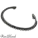 ケンブラッド KEN BLOOD シルバー バングル アクセサリー ブラック シルバー925 スターリングシルバー KP-383BK