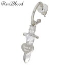 【ポイント5倍!マラソン期間中!】 ケンブラッド KEN BLOOD シルバー ピアス アクセサリー ハート キュービック メンズ レディース 1個売り 片耳用 KP-472P