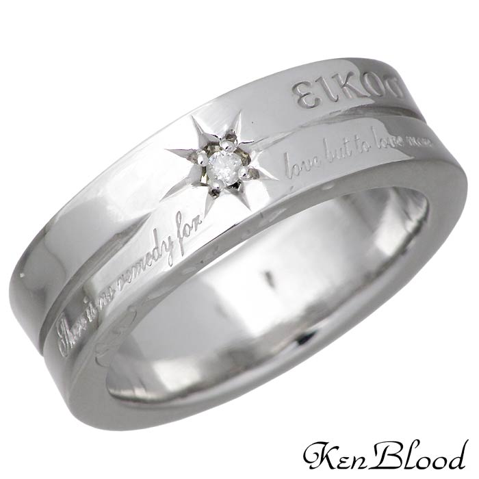 指輪 ケンブラッド KEN BLOOD シルバー ジュエリー リング 指輪 レディース ダイヤモンド メッセージ 7～23号 KR-205L