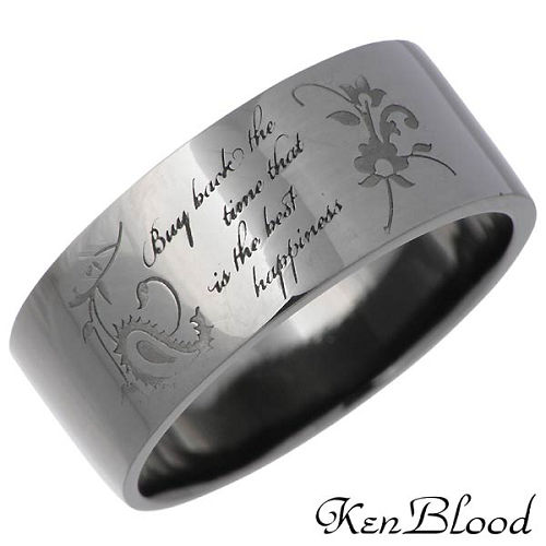 指輪 ケンブラッド KEN BLOOD リング 指輪 レディース シルバー ジュエリー ブラック ペイズリー タトゥー 925 スターリングシルバー KR-225BK