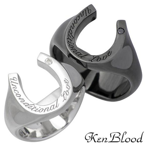 ケンブラッド KEN BLOOD リング 指輪 ペアー シルバー ジュエリー ピンキーアフェクション ダイヤモンド 925 スターリングシルバー KR-244SV-BK-P