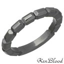 ケンブラッド KEN BLOOD リング 指輪 レディース バゲット シルバー ジュエリー ブラック 9~25号 925 スターリングシルバー KR-259BK