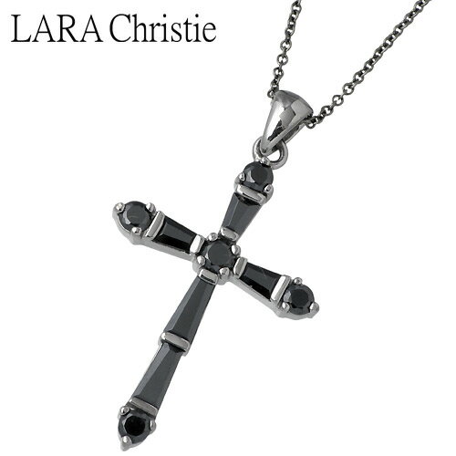 ララクリスティー ララクリスティー LARA Christie ホーリー クロス シルバー ネックレス アクセサリー BLACK Label シルバー925 スターリングシルバー LA-P0025-B