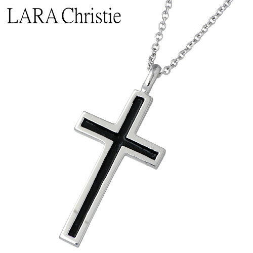 ララクリスティー ララクリスティー LARA Christie レールクロス シルバー ネックレス アクセサリー BLACK Label シルバー925 スターリングシルバー LA-P3190-B