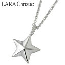 ララクリスティー LARA Christie ステラ シルバー ネックレス アクセサリー ホワイト スター WHITE Label シルバー925 スターリングシルバー LA-P5714-W
