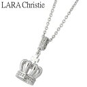 ララクリスティー LARA Christie ラコロナ シルバー ネックレス アクセサリー ホワイト クラウン WHITE Label シルバー925 スターリングシルバー LA-P5721-W