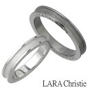 ララクリスティー LARA Christie ネーヴェ シルバー ペア シルバー リング ホワイト 7～15号 ブラック 15～23号 指輪 アクセサリー PAIR Label シルバー925 スターリングシルバー LA-R5904-P