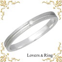 【ポイント3倍!18日限り 】 ラバーズリング Lovers & Ring 刻印可能 K10ホワイトゴールドリング ダイヤモンド 指輪 アクセサリー 5〜23号...