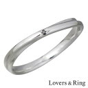 ラバーズリング Lovers & Ring K10 ホワイトゴールド リング ブラックダイヤモンド 指輪 アクセサリー 5~23号 刻印可能 LSR-0660BKDWG