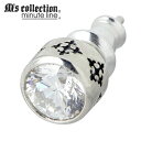 エムズコレクション M's collection キュービック シルバー ピアス アクセサリー 1個売り 片耳用 クロス 十字 スタッドタイプ シルバー925 ...