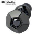 【ポイント5倍 30日限り!】 エムズコレクション M's collection キュービック シルバー ピアス アクセサリー 1個売り 片耳用 スタッドタイプ...
