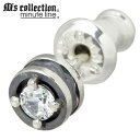 【ポイント5倍! マラソン期間】 エムズコレクション M's collection ストーン スタッド シルバー ピアス アクセサリー 1個売り 片耳用 シルバ...