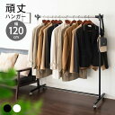【ポイント3倍!18日限り 】 頑丈 ハンガー ラック 衣類収納 洋服掛け 高さ調節可能 キャスター付き 幅120cm 新生活 引越し 家具 北海道・沖縄 離島は別途追加送料見積もりとなります メーカー直送 HSG-432L