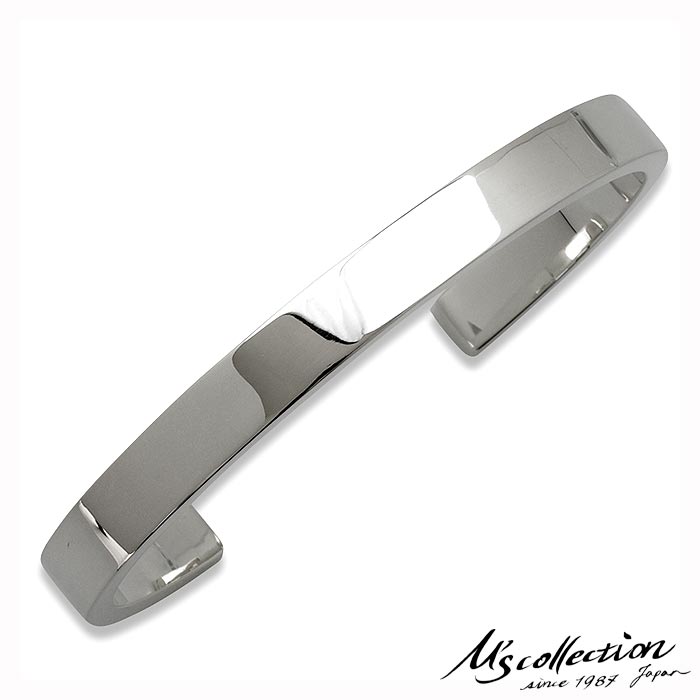 エムズコレクション M's collection ファインフラットバングル シルバーバングル ブレスレット シルバー925 メンズ レディース 日本製 ギフト ...