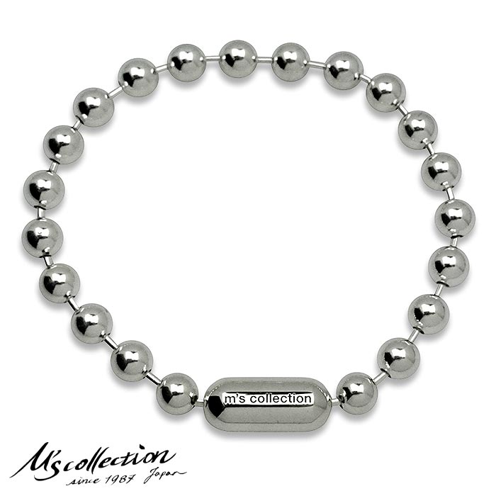 エムズコレクション M's collection ボールチェーンブレスレット シルバーブレスレット シルバー925 メンズ 日本製 ギフト プレゼント 誕生日 ...