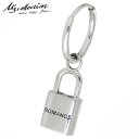 【ポイント5倍!27日まで】 エムズコレクション M's collection シルバー ピアス フープ PADLOCK 南京錠 1個売り 片耳用 メンズ レデ...