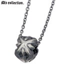 【ポイント10倍 マラソン期間中 】 エムズコレクション M's collection シルバー ジュエリー ネックレス スリー スタッズ ビーズ メンズ レデ...