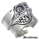 【ポイント5倍!ブラックフライデー!】 エムズコレクション M's collection フェザー シルバー ペア リング 指輪 アクセサリー 7〜13号 13...