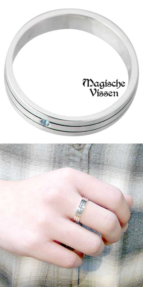 マジェスフィッセン Magische Vissen シルバー リング ストーン メンズ 指輪 アクセサリー 1～25号 シルバー925 スターリングシルバー OZR-027 3