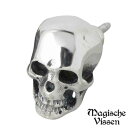 【ポイント5倍 30日限り!】 マジェスフィッセン Magische Vissen どくろ シルバー ピアス アクセサリー スタッド 1個売り 片耳用 シルバー925 スターリングシルバー OZX-002
