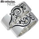 エムズコレクション M's collection シルバー ペア リング 7〜13号 15〜21号 フェザー 羽 指輪 アクセサリー シルバー925 スターリン...