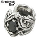 【ポイント5倍 30日限り!】 エムズコレクション M's collection ブラックキュービック シルバーイヤーカフ アクセサリー 1個売り 片耳用 シル...
