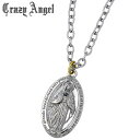 【ポイント10倍!27日まで!】 クレイジー エンジェル Crazy Angel マリア ステンレス316L ネックレス アクセサリー L ブラックダイヤモンド メンズ リバーシブル CA-631