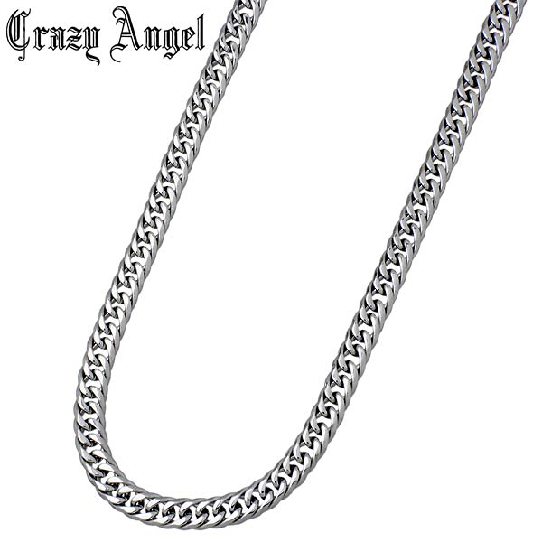 クレイジーエンジェル Crazy Angel ネックレスチェーン 金属アレルギー対応 ジュエリー メンズ 6面Wキヘイ ステンレス 316L 5.7mm/60c...